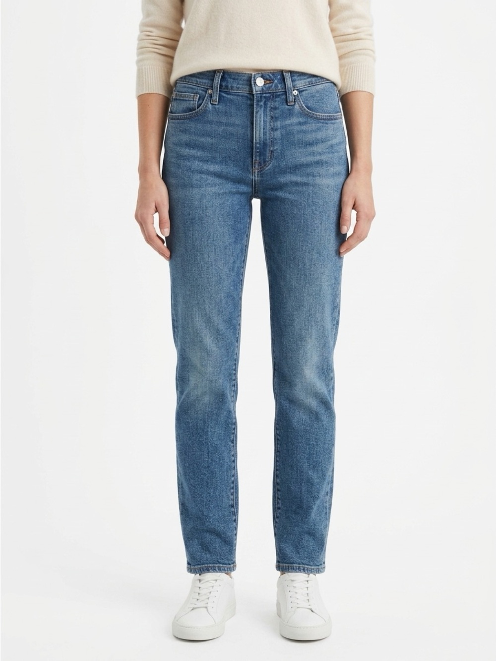 Madewell Mid Rise Perfect Vintage Jeans Stretch Denim Medium Wash Blue Size 26